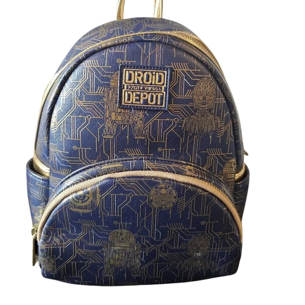 Disney Parks Star Wars Galaxy's Edge Droid Depot Loungefly Mini Backpack